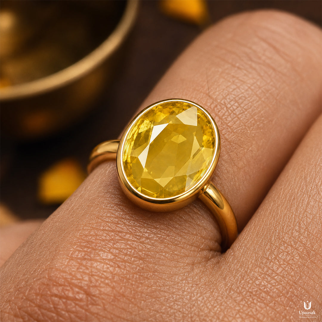 Natural Gemstone Yellow Sapphire (Pukhraj)