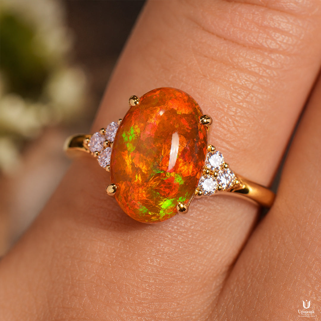 Natural Gemstone Fire Opal