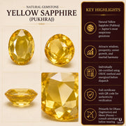 Natural Gemstone Yellow Sapphire (Pukhraj) thumbnail 4