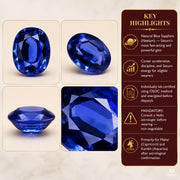 Natural Gemstone Blue Sapphire (Neelam) thumbnail 4