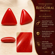 Natural Gemstone Red Coral (Moonga) thumbnail 4