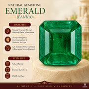 Natural Gemstone Emerald (Panna) thumbnail 5