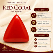 Natural Gemstone Red Coral (Moonga) thumbnail 5