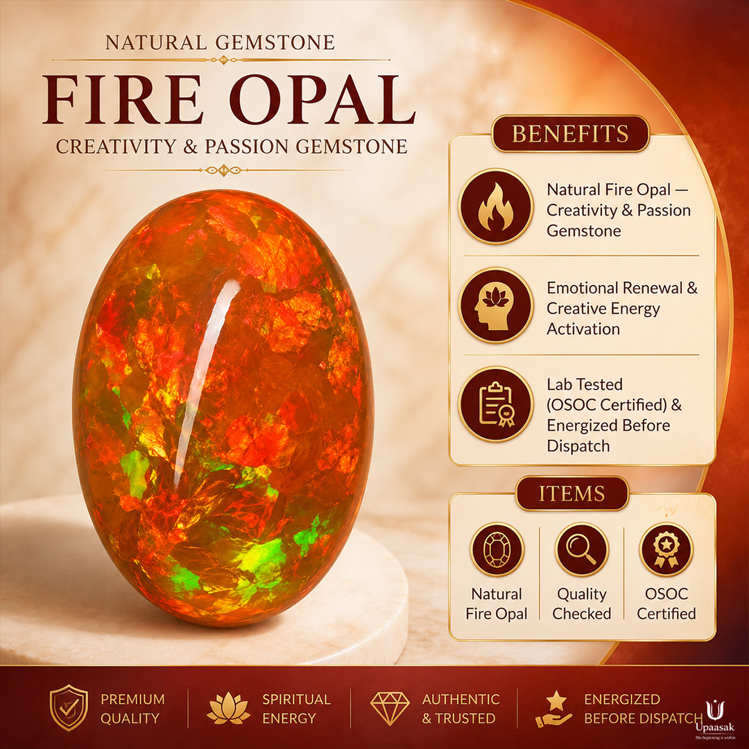Natural Gemstone Fire Opal
