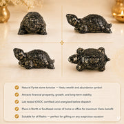 Natural Pyrite Tortoise Wealth Symbol thumbnail 3