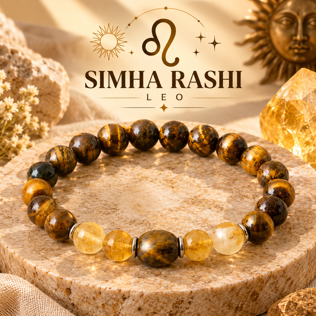 Simha-सिंह Rashi Bracelet (Leo)