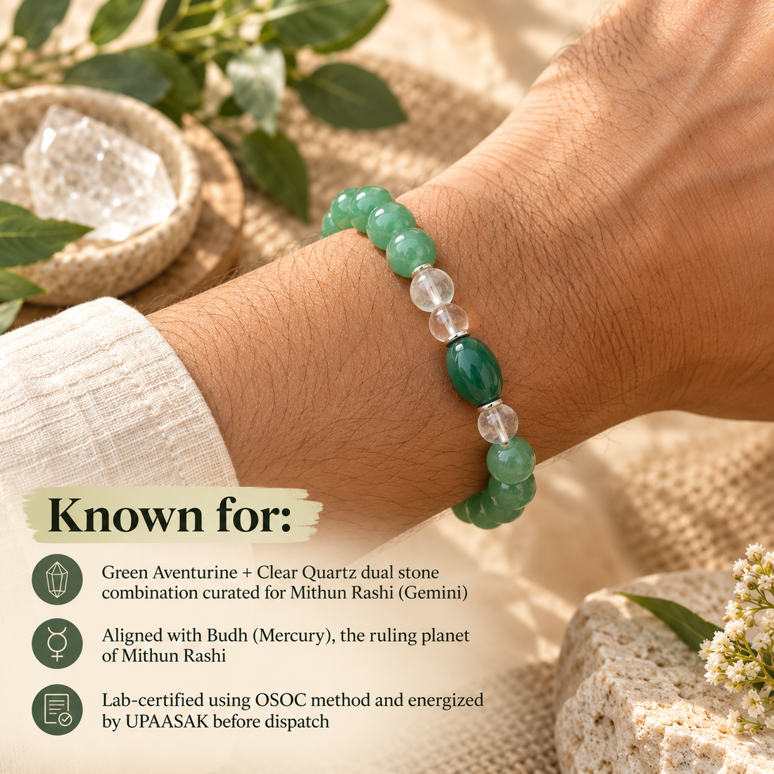 Mithun-मिथुन Rashi Bracelet (Gemini)