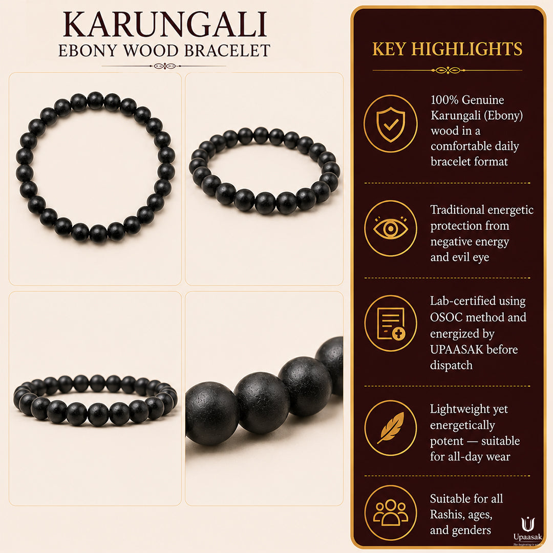 Karungali Ebony Wood Bracelet