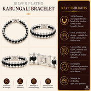 Silver Plated Karungali Bracelet thumbnail 4