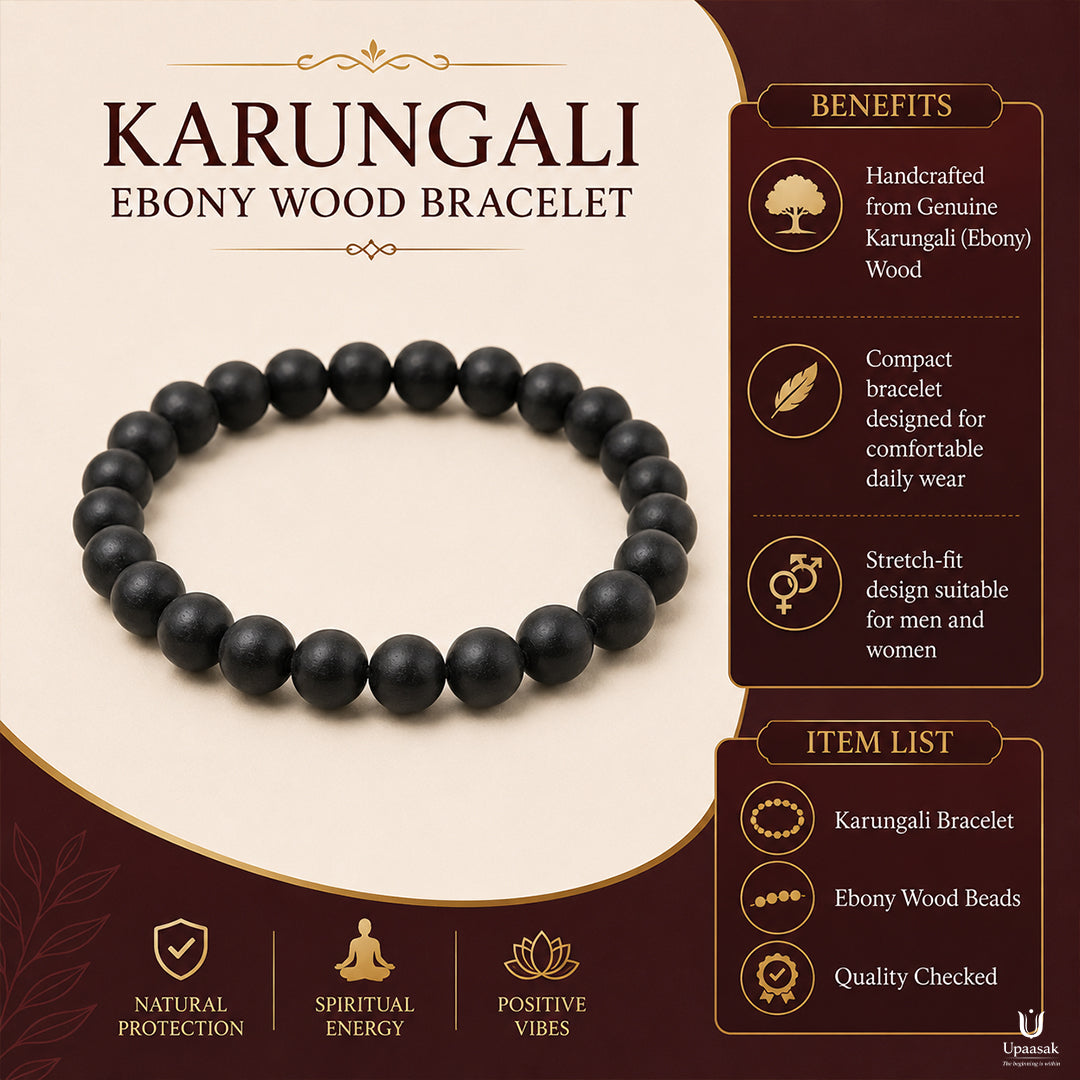 Karungali Ebony Wood Bracelet