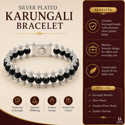 Silver Plated Karungali Bracelet thumbnail 5