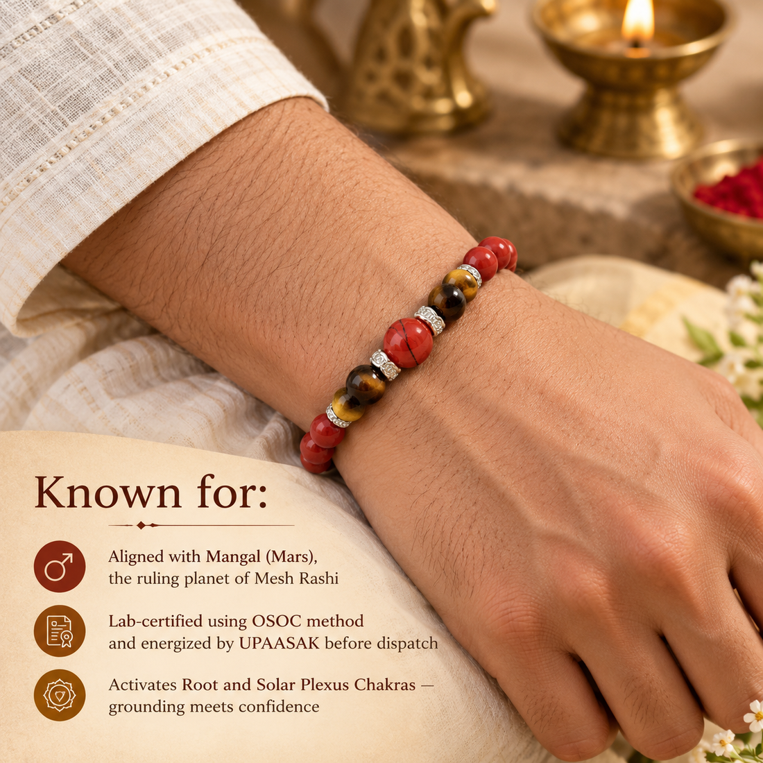 Mesh-मेष Rashi Bracelet (Aries)