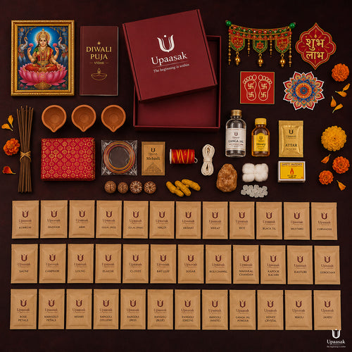 Diwali Pooja Kit - 36 Items Puja Samagri