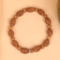 3 Mukhi & Red Sandalwood Bracelet