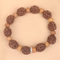 4 Mukhi & Red Sandalwood Bracelet