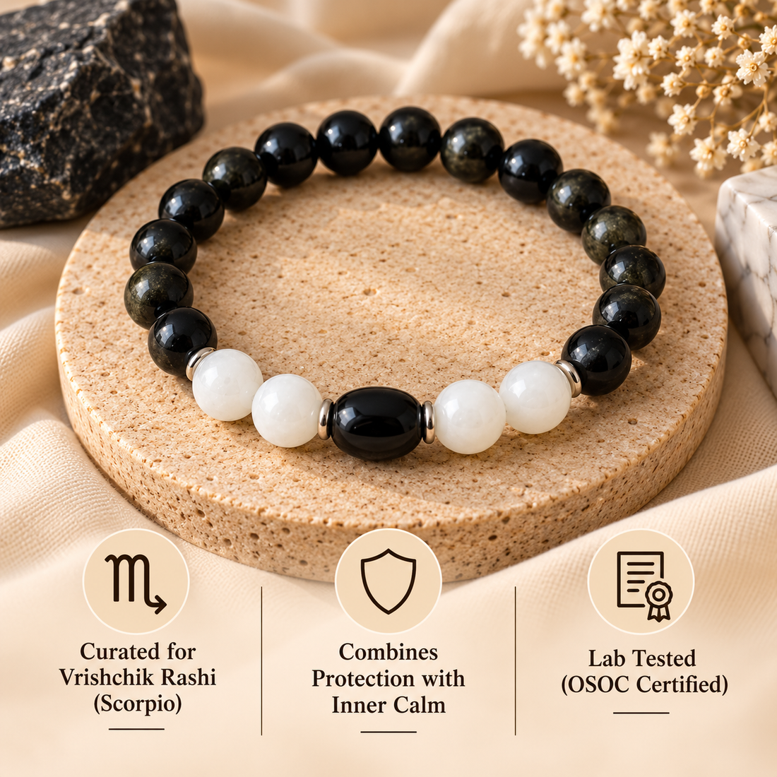 Vrishchik-वृश्चिक Rashi Bracelet (Scorpio)